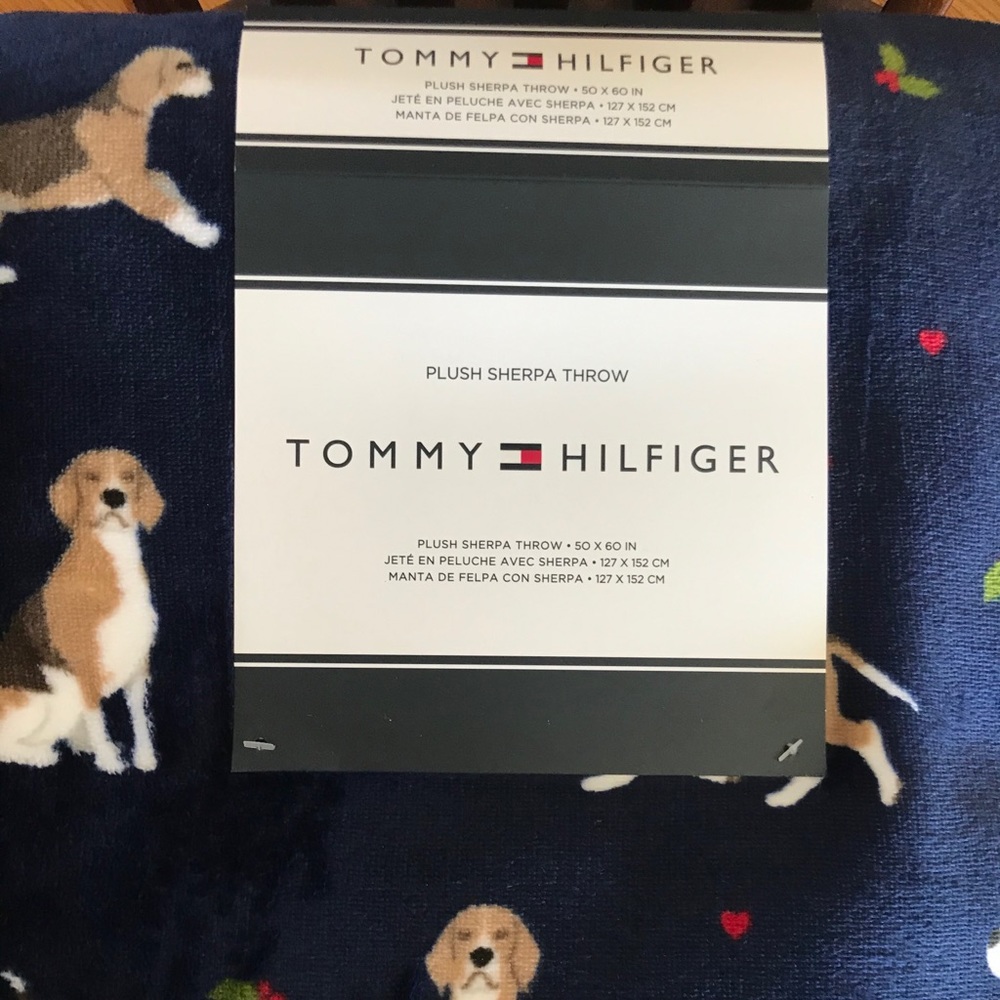 Throw Blanket Hilfiger Beagle Dog Christmas hound